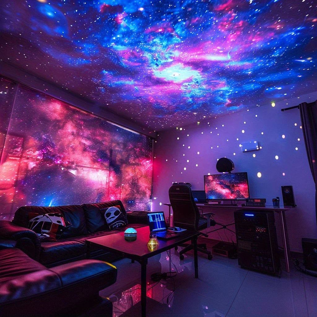 Northern Lights LED Atmosphere Projector | 7 Modes Starry Night Light with Remote