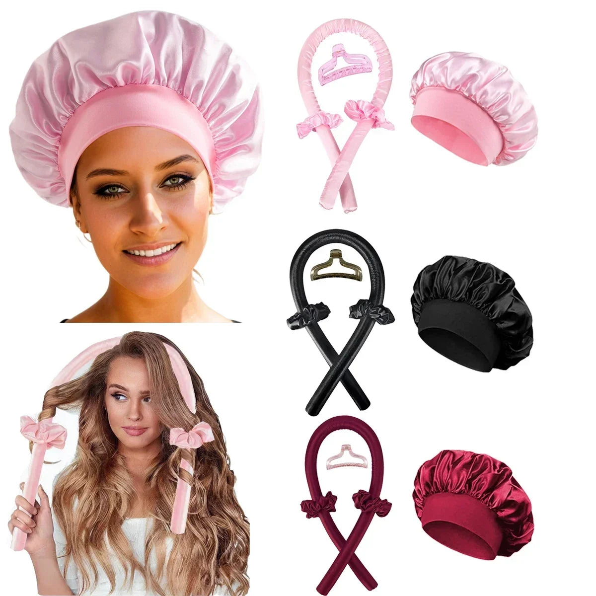 Heatless Curling Rod Headband | No Heat Hair Curler Set for Overnight Soft Curls