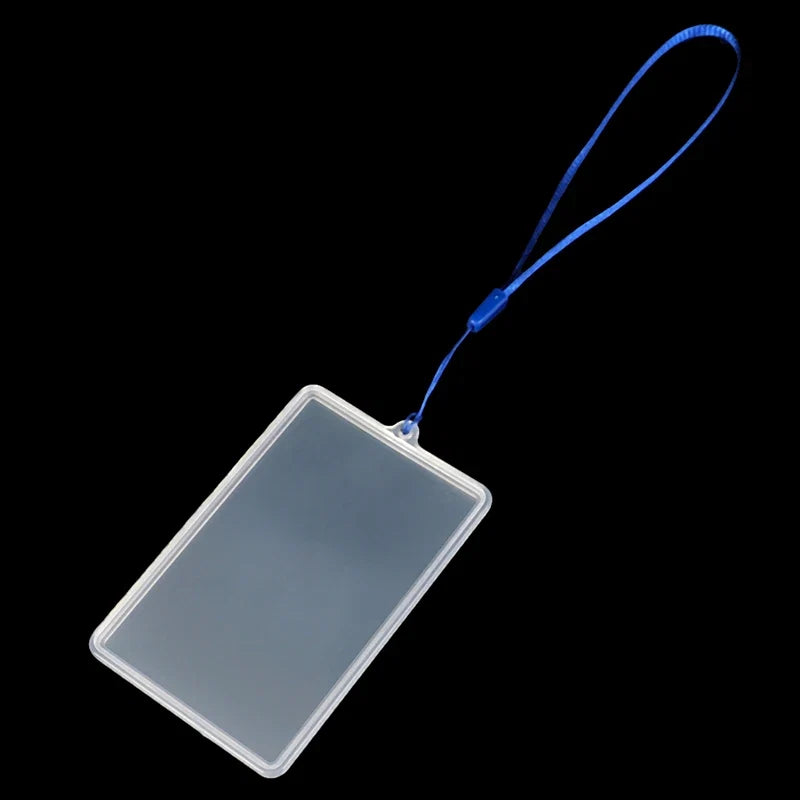 Transparent Card Holder Case | Waterproof ID Card Sleeve with Lanyard
