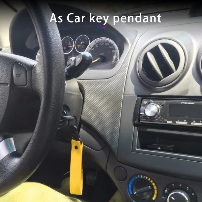 Nylon Key Strap Embroidery Lanyard | JDM Racing Car Keychain