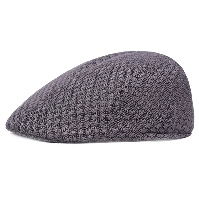 Summer Mesh Beret Hat | Unisex Newsboy Flat Cap for Casual Wear