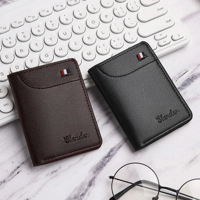Ultra Thin Vertical Wallet for Men | Minimalist Soft Card Holder