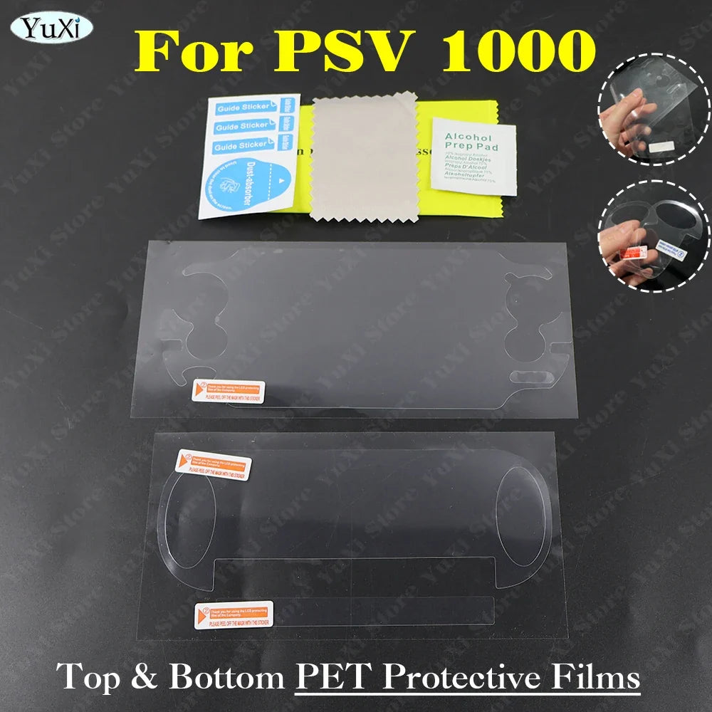 Clear Crystal Protective Case for PS Vita 1000 | Transparent Hard Shell with PET Film