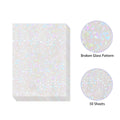 50 Sheets Holographic Cold Lamination Film | Clear Self-Adhesive Waterproof Overlay