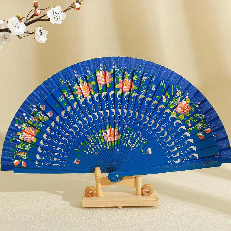 Folding Fan for Dancing and Decoration | Spanish Hand Crafted Wood Fan