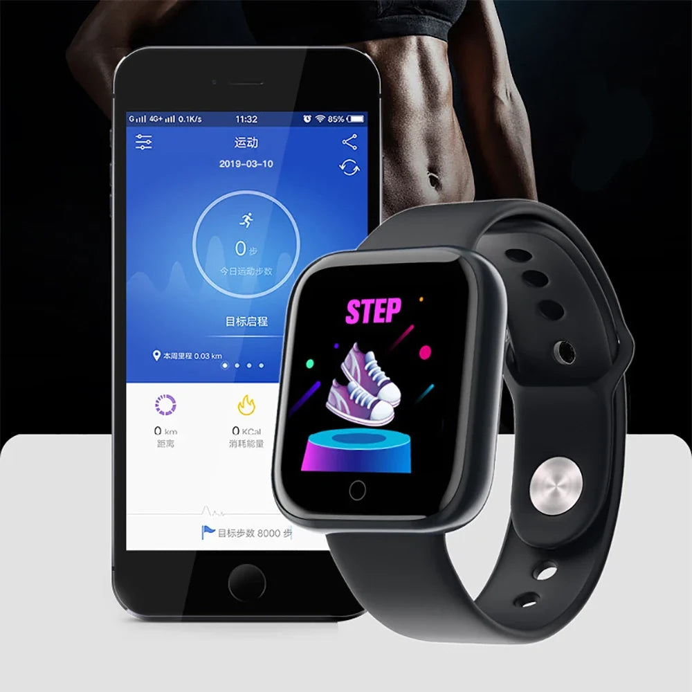 WYMECT D20 Smart Watch for Men Women | Bluetooth 5.0 Fitness Tracker with Sleep and Health Monitor