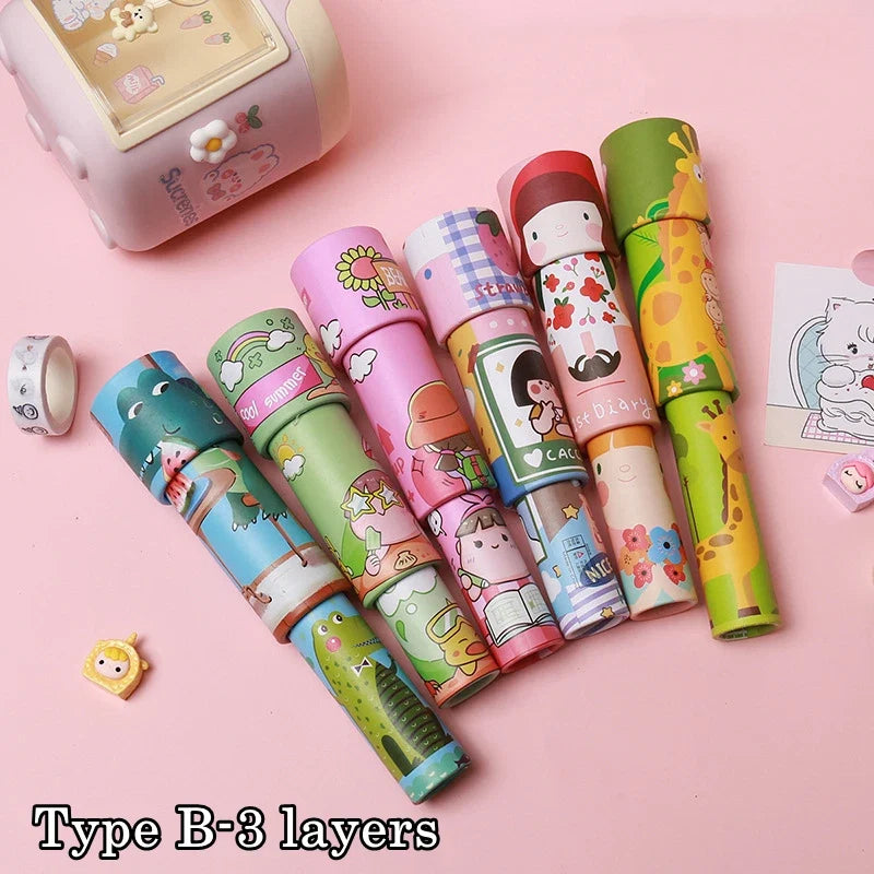 Scalable Magic Kaleidoscope | Classic Animals Retro Toy for Kids