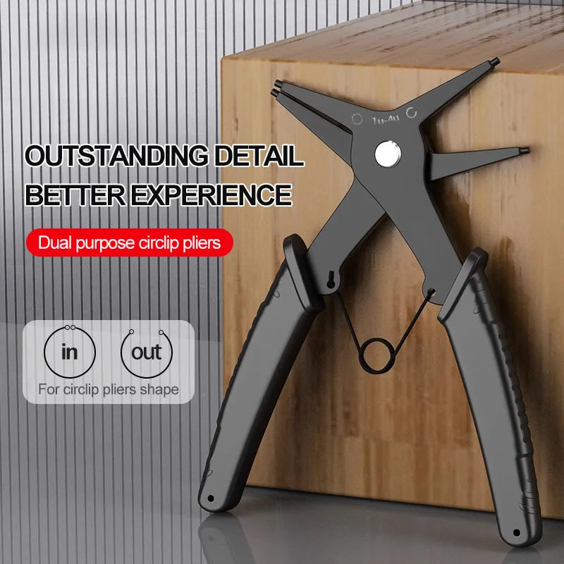 2 in 1 Snap Ring Pliers | Internal and External Retaining Ring Tool