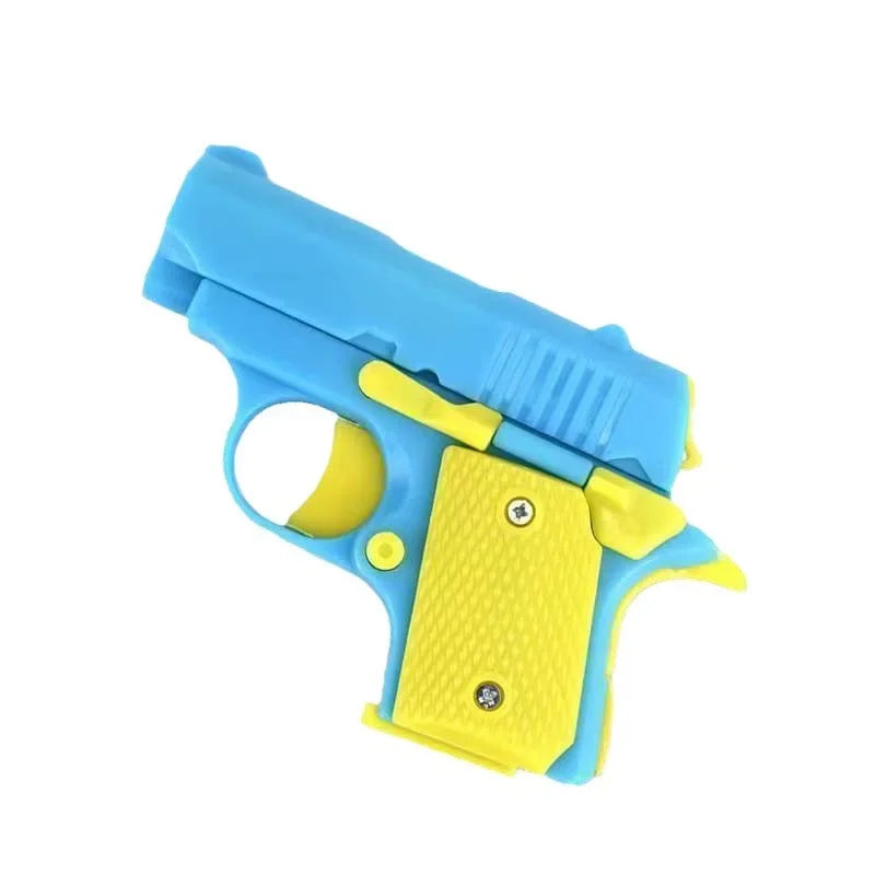 Stress Relief Pistol Toy | Plastic Mini Handheld Fidget Gun