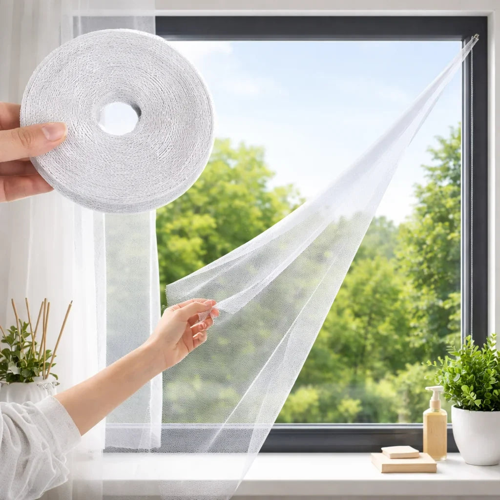 Self-Adhesive No-Drill Mosquito Net for Windows | DIY Insect Screen