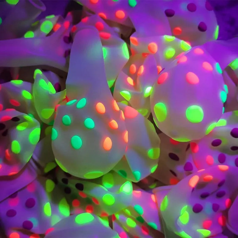 Glow Party Balloons 12 Inch Neon Latex Party Decor | 10 Pack