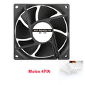 80mm PC Case Cooling Fan | 3Pin 4Pin DC 12V Silent Radiator Fan