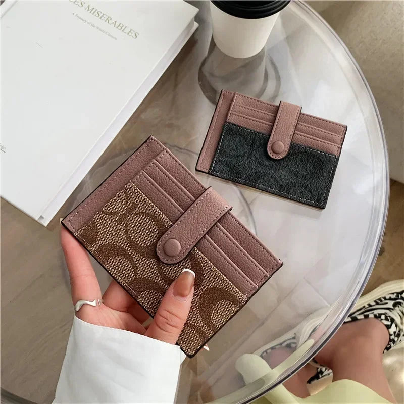 Compact RFID Wallet for Women | Slim Card Holder and Coin Purse