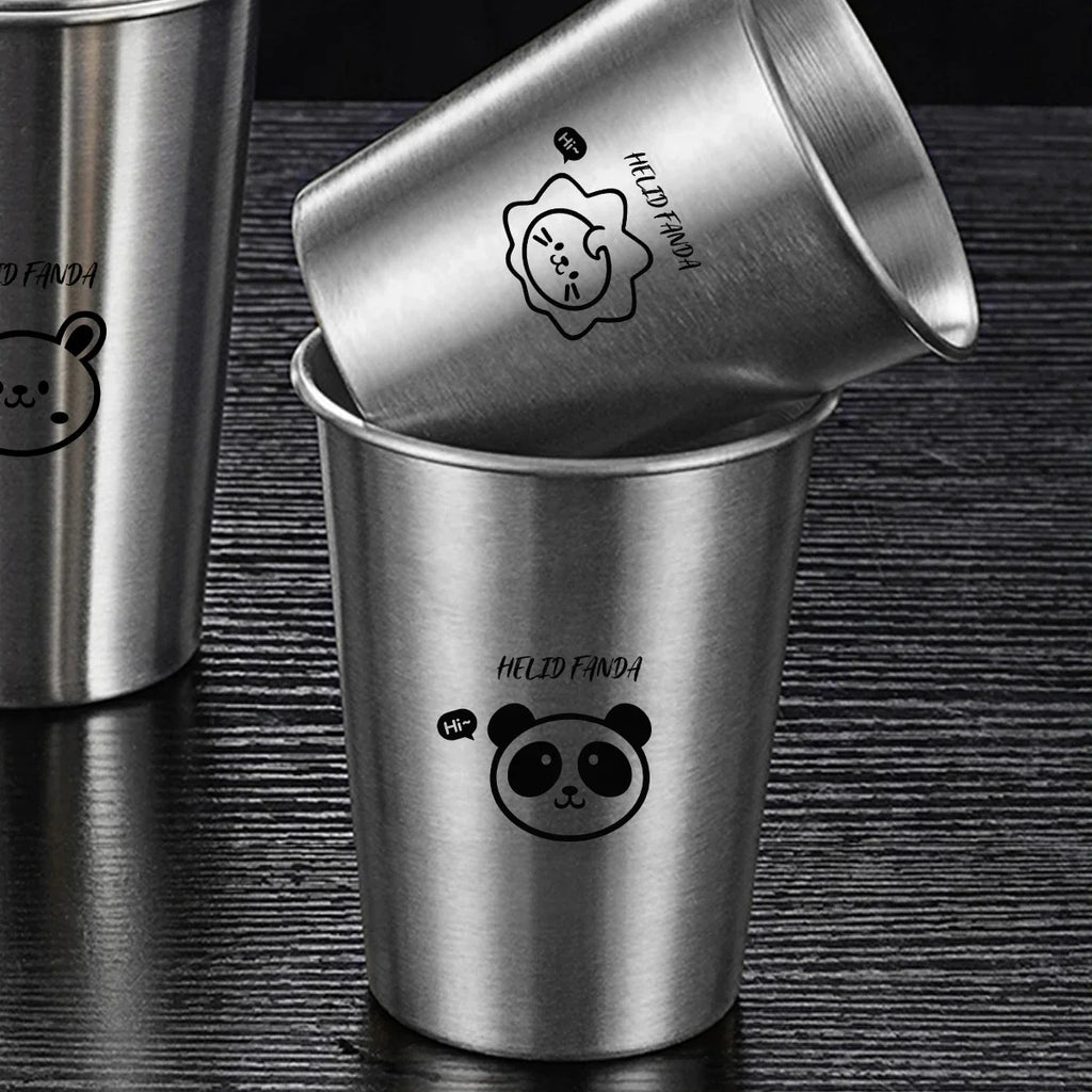 WORTHBUY 304 Stainless Steel Stackable Cup | Portable Metal Tumbler for Coffee, Beer, and Milk
