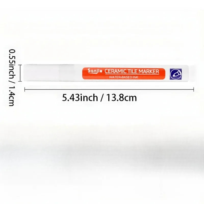 Tile Marker Grout Pen | Waterproof Seam Repair Tool for Bathroom and Kitchen Tiles