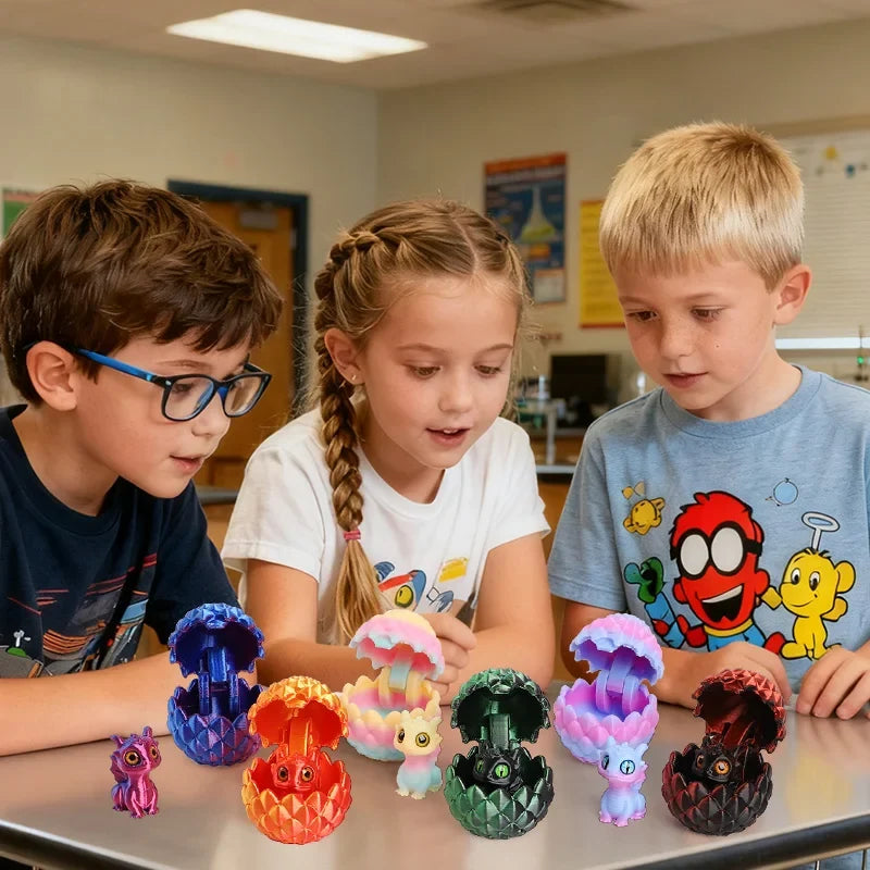 3D Printed Dragon Eggs with Mini Dragon Surprise Toys | Kids Party Favors and Easter Basket Fillers