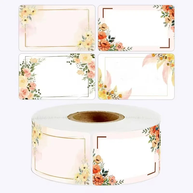 Sunflower Sticker Roll Pack | 50-250 Custom Name Labels for Home Organizing