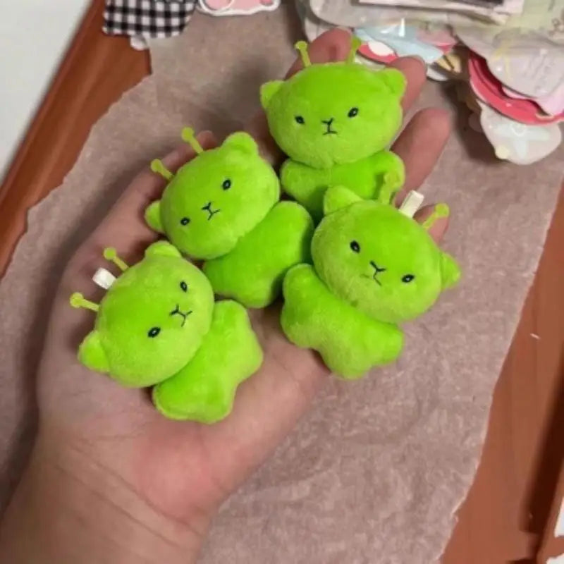 Alien Cat Plush Toy Keychain | Creative Ugly Cute Backpack Pendant