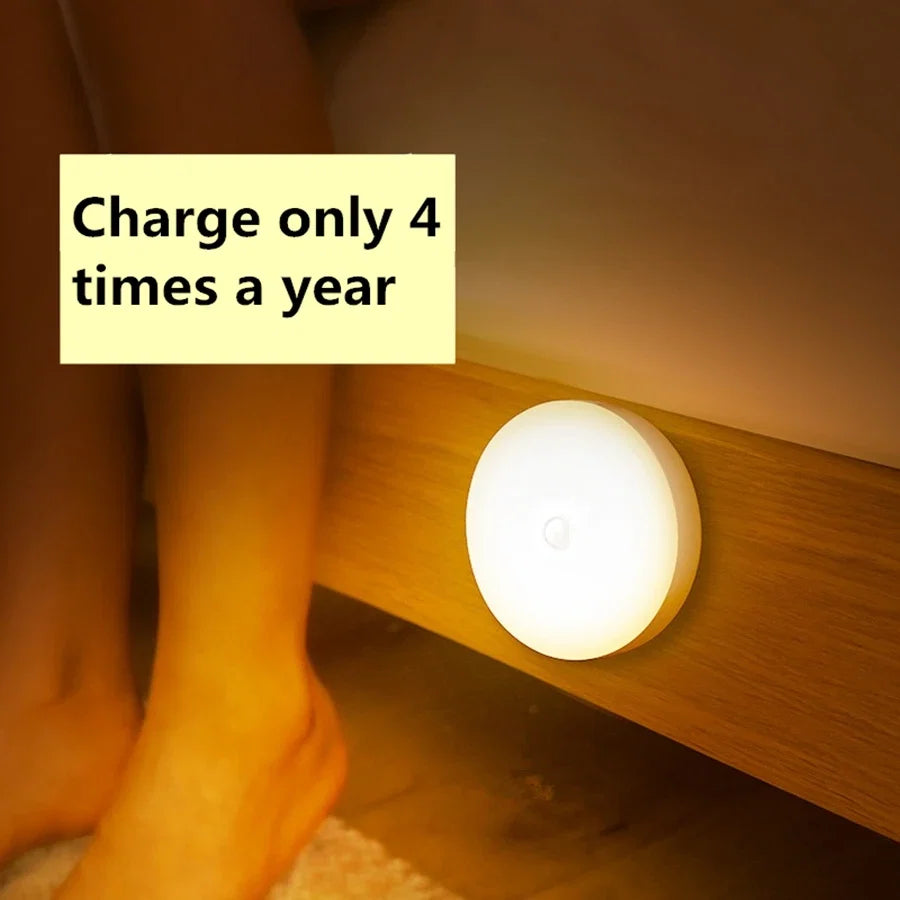 Magnetic Night Light with Motion Sensor | Rechargeable LED Lamp for Closet