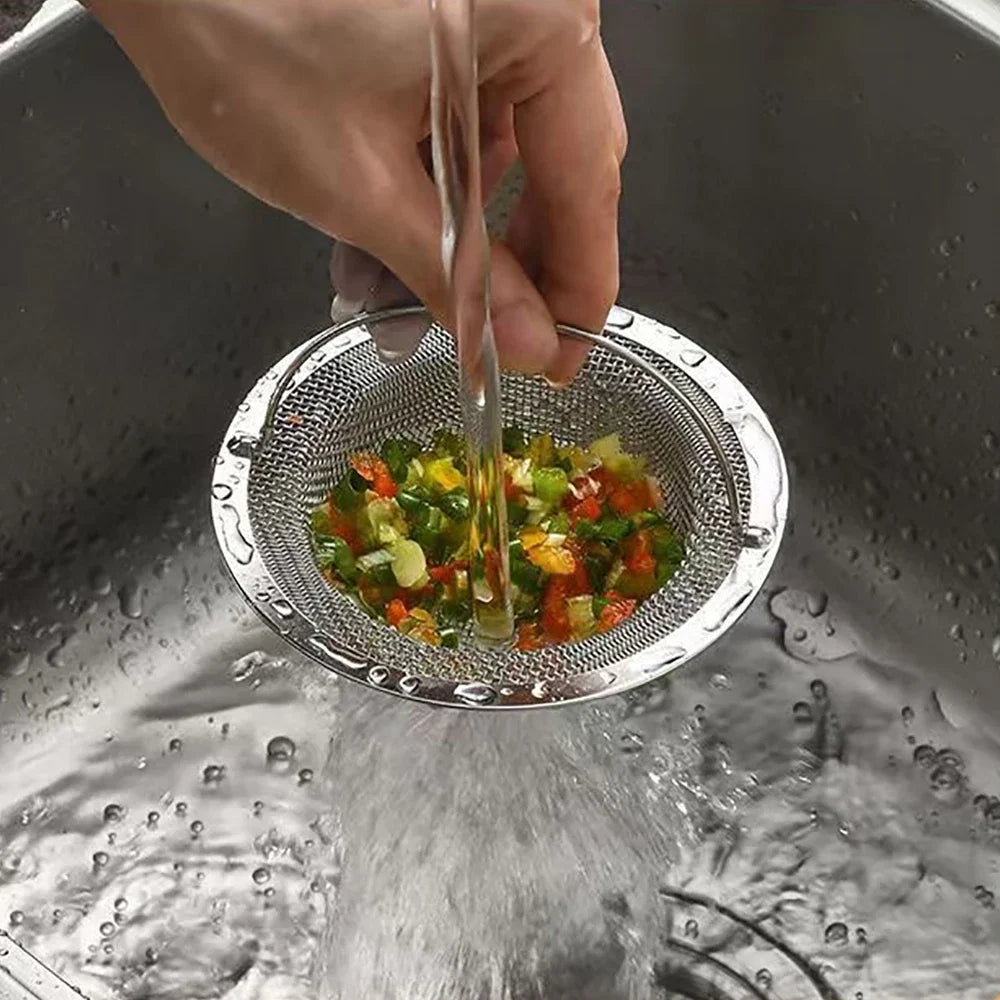 Stainless Steel Kitchen Sink Filter Strainer | Food Residue and Hair Catcher