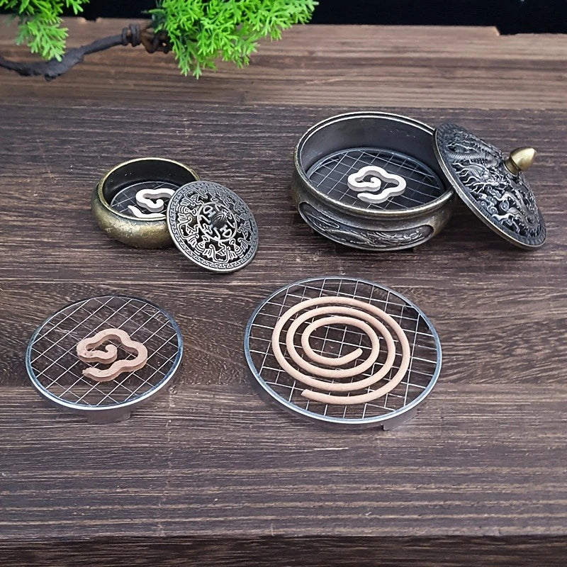 Stainless Steel Incense Holder Grid Base | Heat-Resistant Fireproof Design