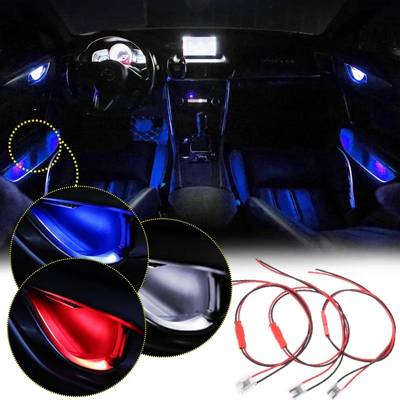 12V Car Door Bowl Light | Concealed LED Ambient Light for Car Interior