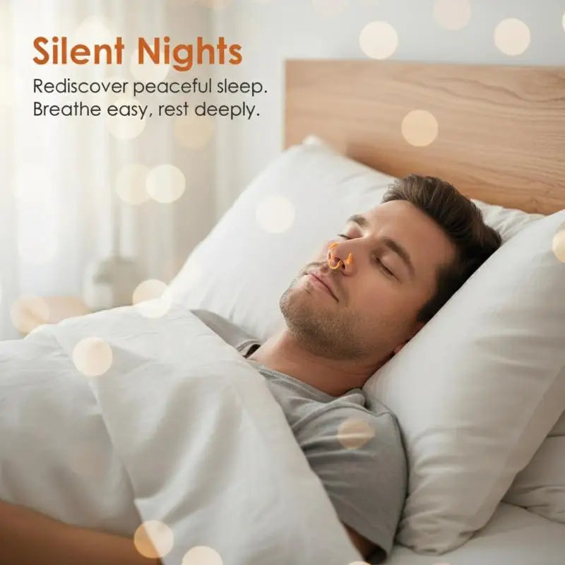 Silicone Anti Snoring Nasal Dilator | Sleep Aid Nose Clip for Better Breathing