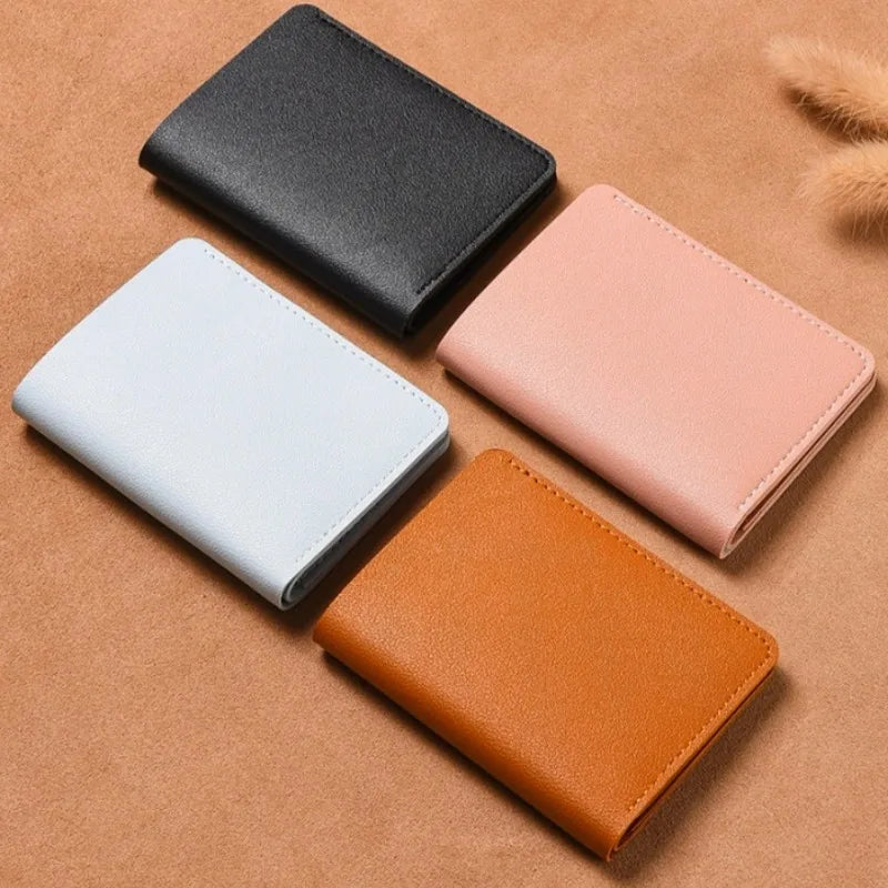 Classic PU Leather Small Wallet | Slim Credit Card and Coin Purse for Men and Women