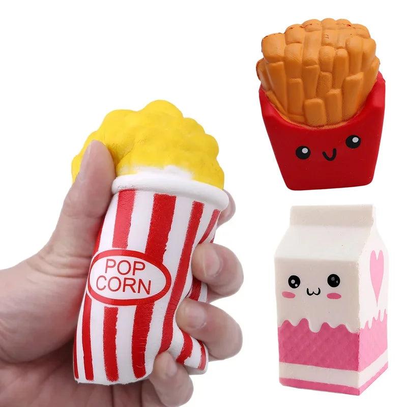 Popcorn Squeeze Toys | Kawaii Slow Rising Stress Relief Gifts