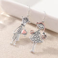 Vintage Cartoon Drop Earrings | Silver Plated Fashion Jewelry for Women