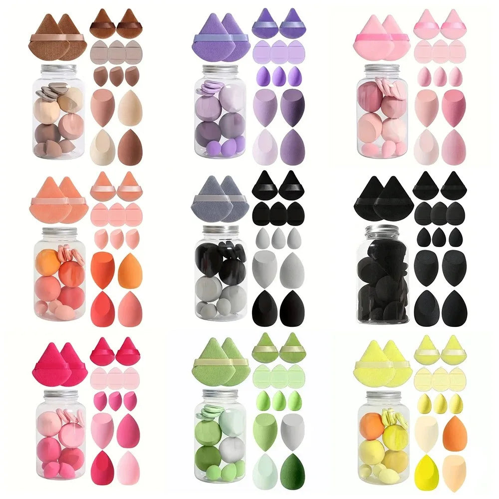12/14Pcs Makeup Sponge Set | Cosmetic Blender Beauty Eggs and Foundation Puffs