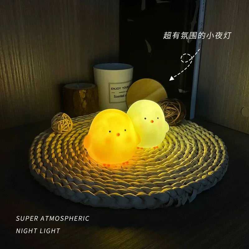Cute Chicken Soft Night Light | Bedside Lamp for Kids Room Decor