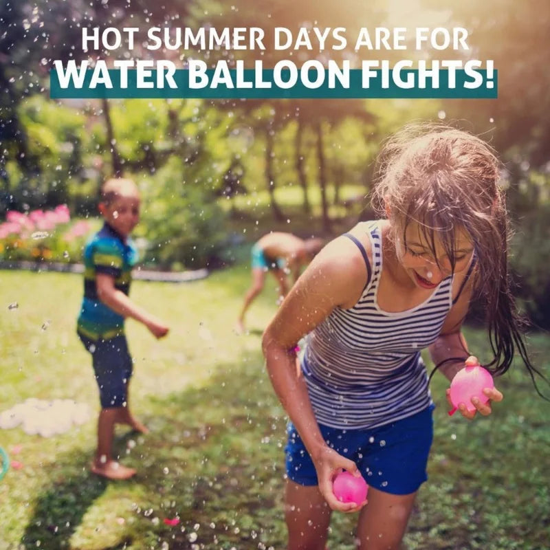 Automatic Fill Water Balloons 111Pcs | Rapid Self-Sealing Water Bombs for Outdoor Summer Fun