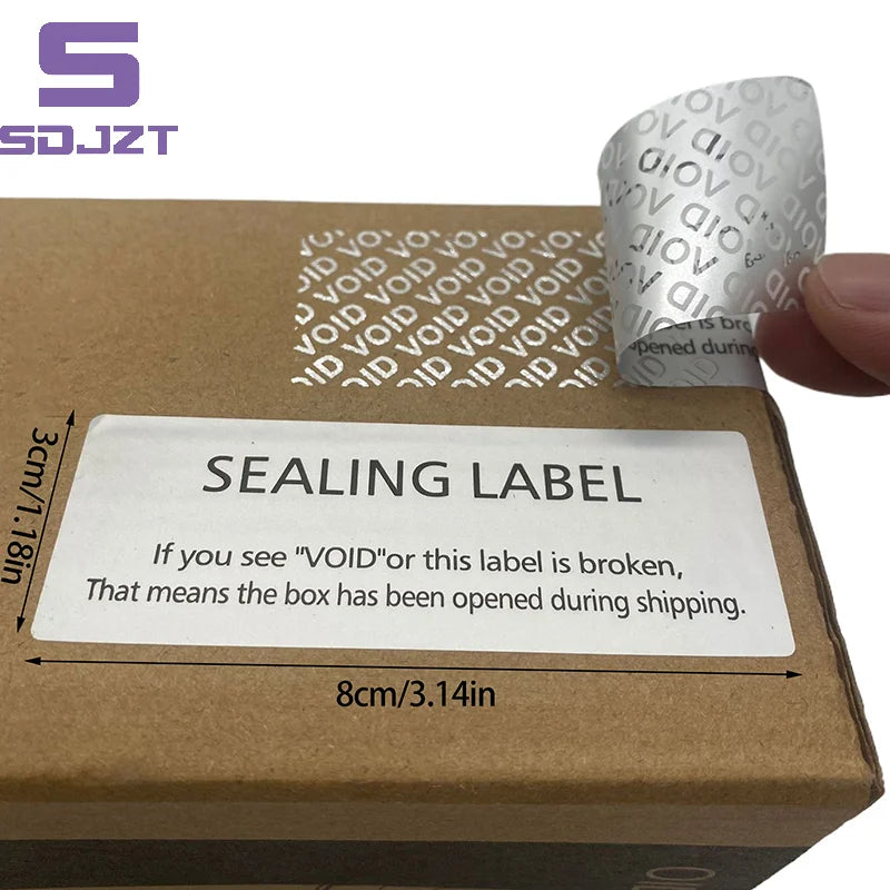 50Pcs Tamper Proof Warranty Void Labels | Security Seal Stickers for Product Protection