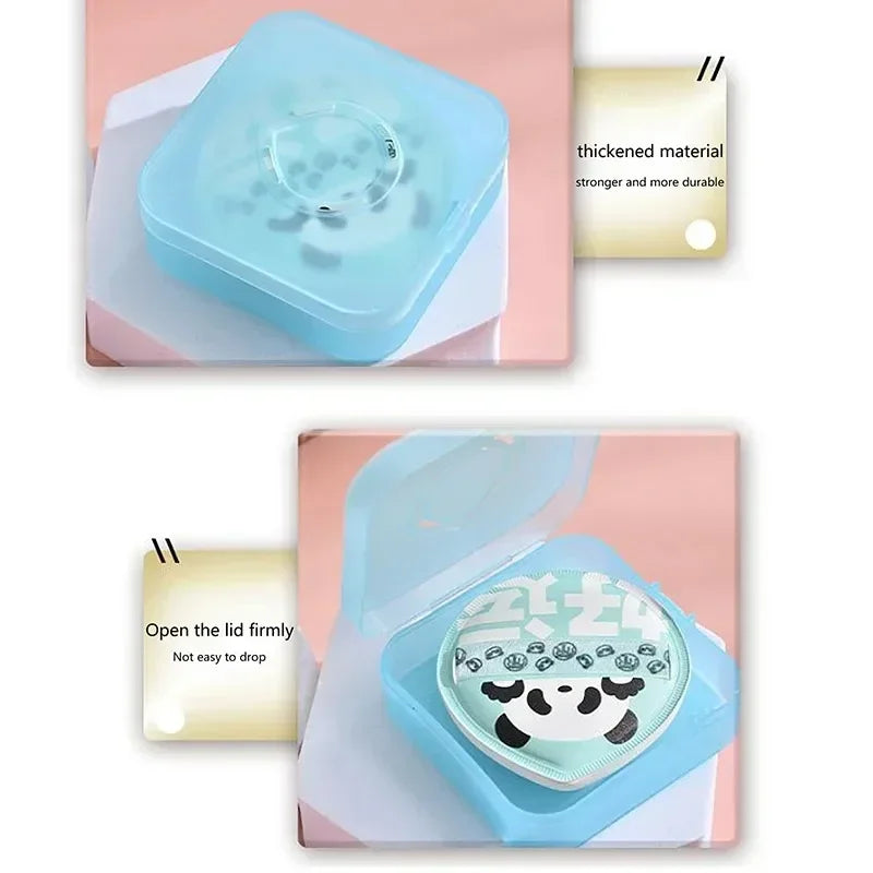 Portable Air Cushion Puff Box | Travel Makeup Sponge Case with Powder Container