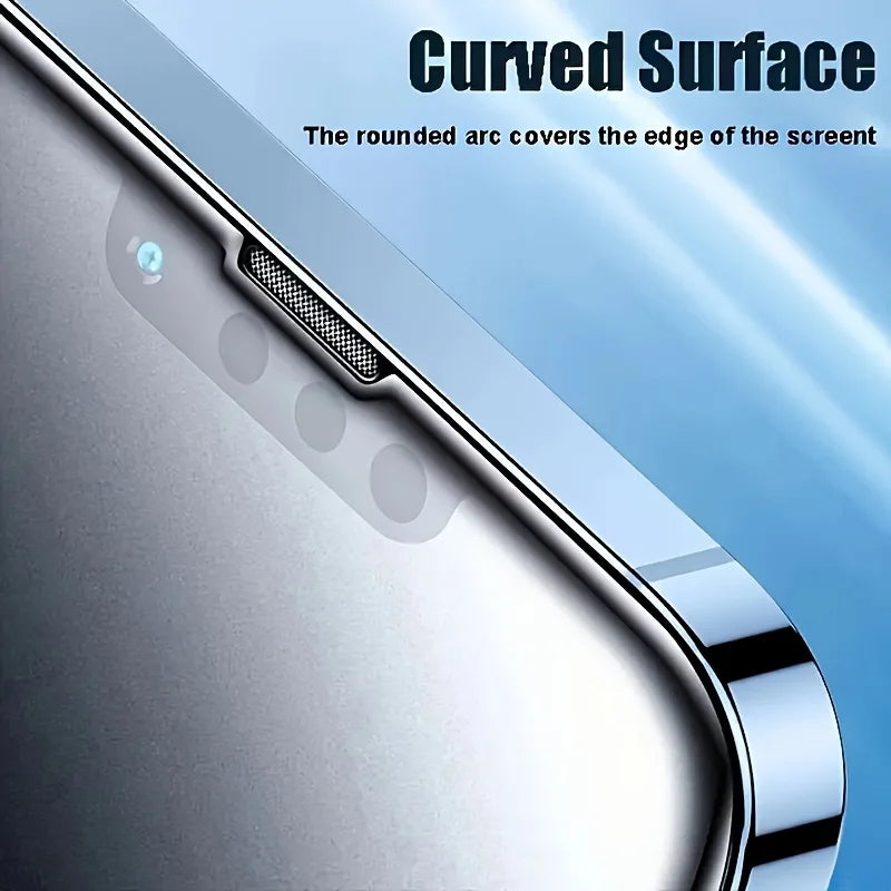 Matte Ceramic Privacy Screen Protector Anti Spy Anti Fingerprint Anti Scratch For iPhone 17 16 15 14 13 12 11 Pro Max 5 Pack