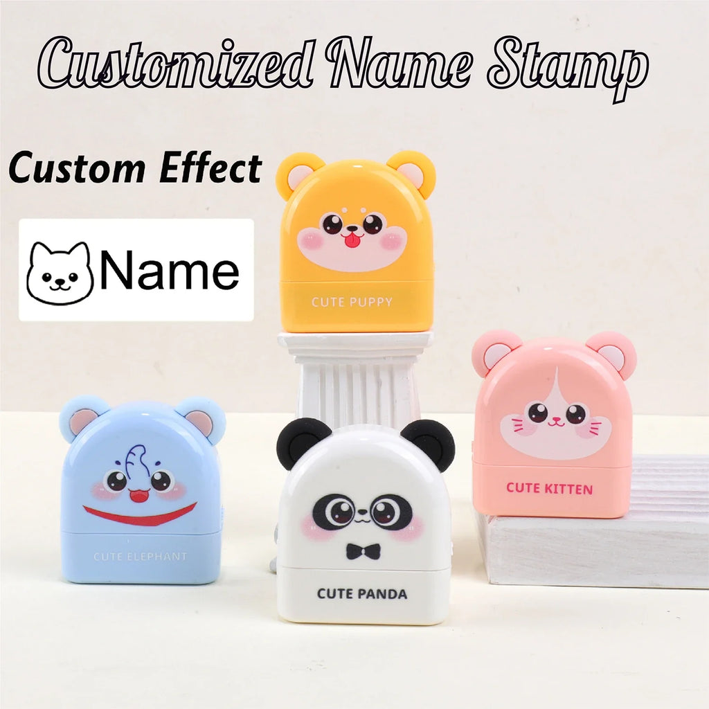 Personalized Animal Name Stamp | Custom Waterproof Clothing Label for Kids