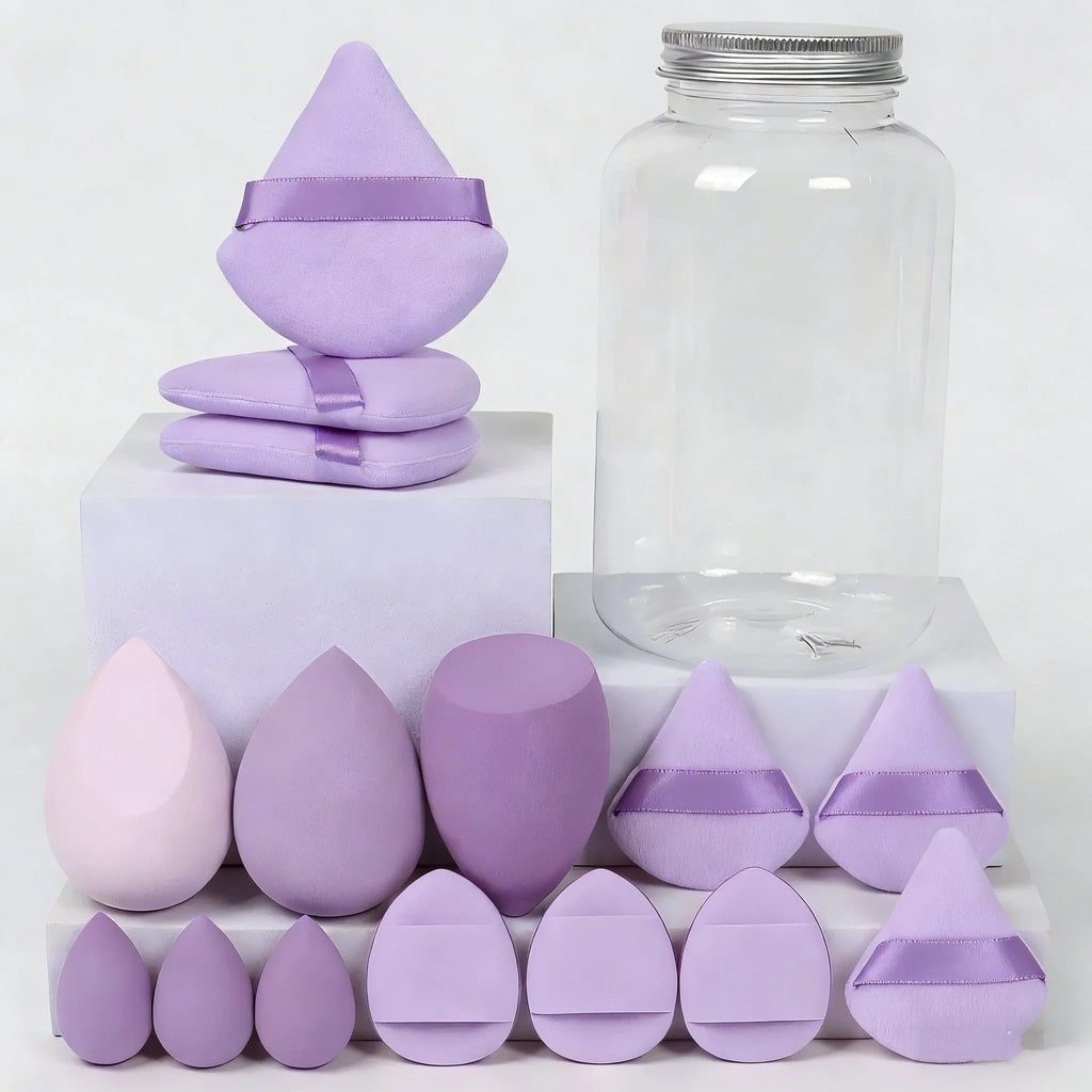 12pcs/15pcs Makeup Sponge Set | Super Soft Foundation Blender & Powder Puffs