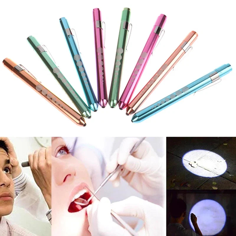 LED Medical Penlight with Pupil Gauge | Reusable Pocket Flashlight for Nurses and Doctors