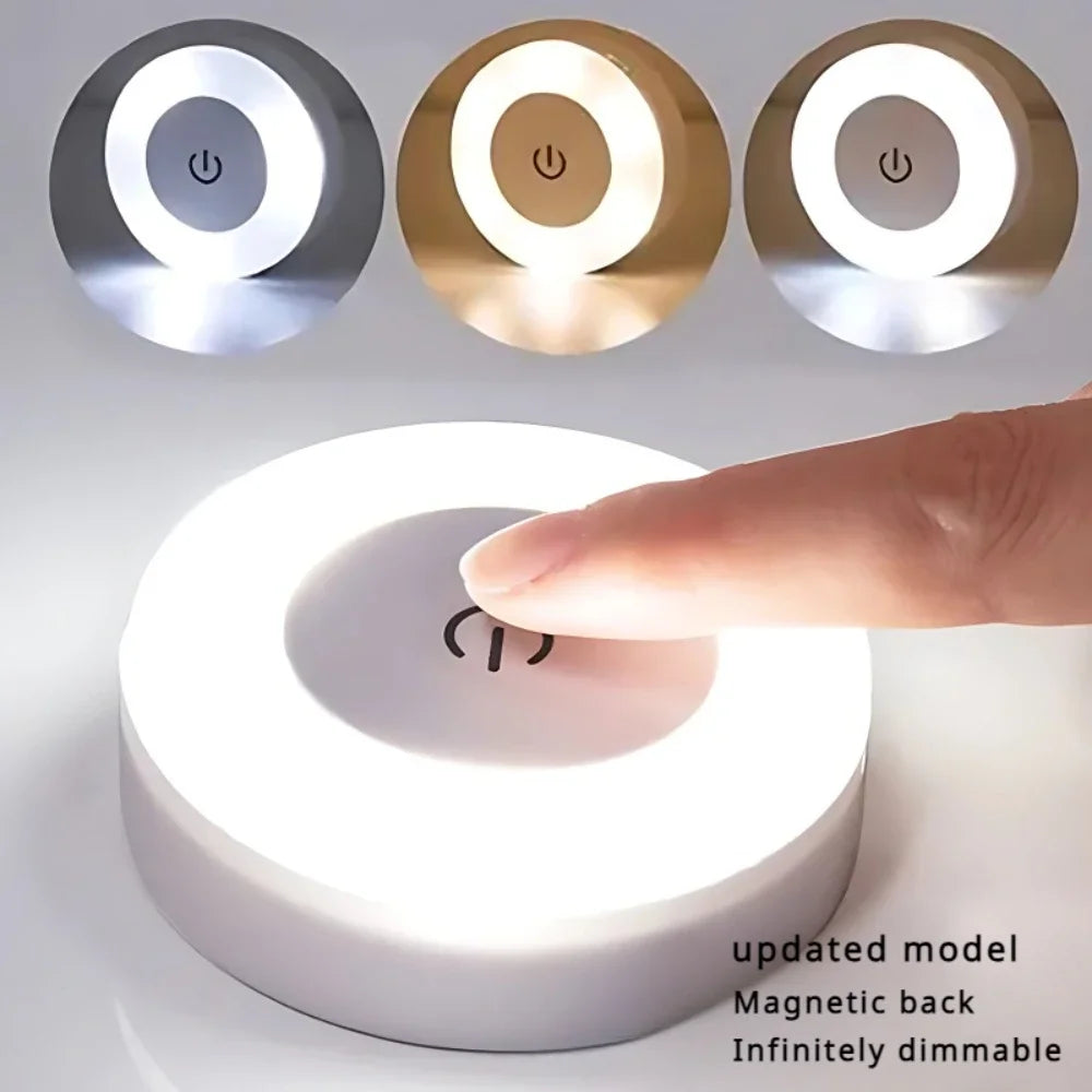 Portable LED Night Light | USB Rechargeable Touch Lamp for Bedroom