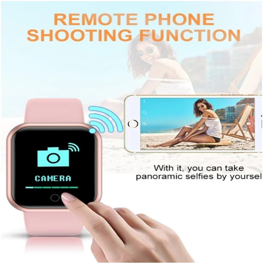 Fitness Smart Watch for Women and Men | Bluetooth Music Control Heart Rate Monitor Y68
