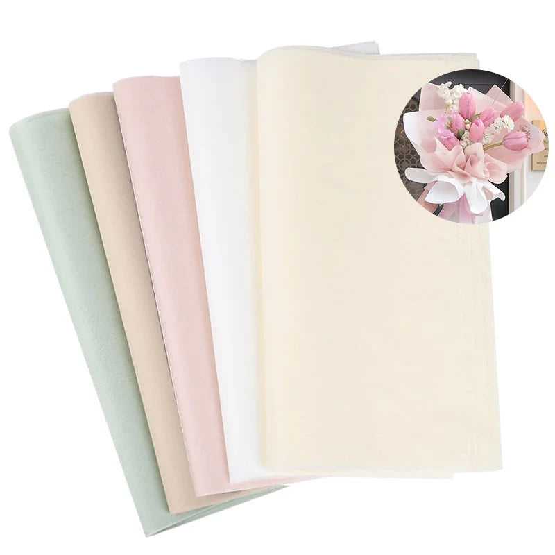 Soft Cotton Flower Wrapping Paper | Bouquet Lining for Gift DIY