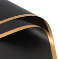 10 Sheets Half Transparent Flower Wrap Paper with Gold Border | Waterproof Bouquet Wrapping for Crafts