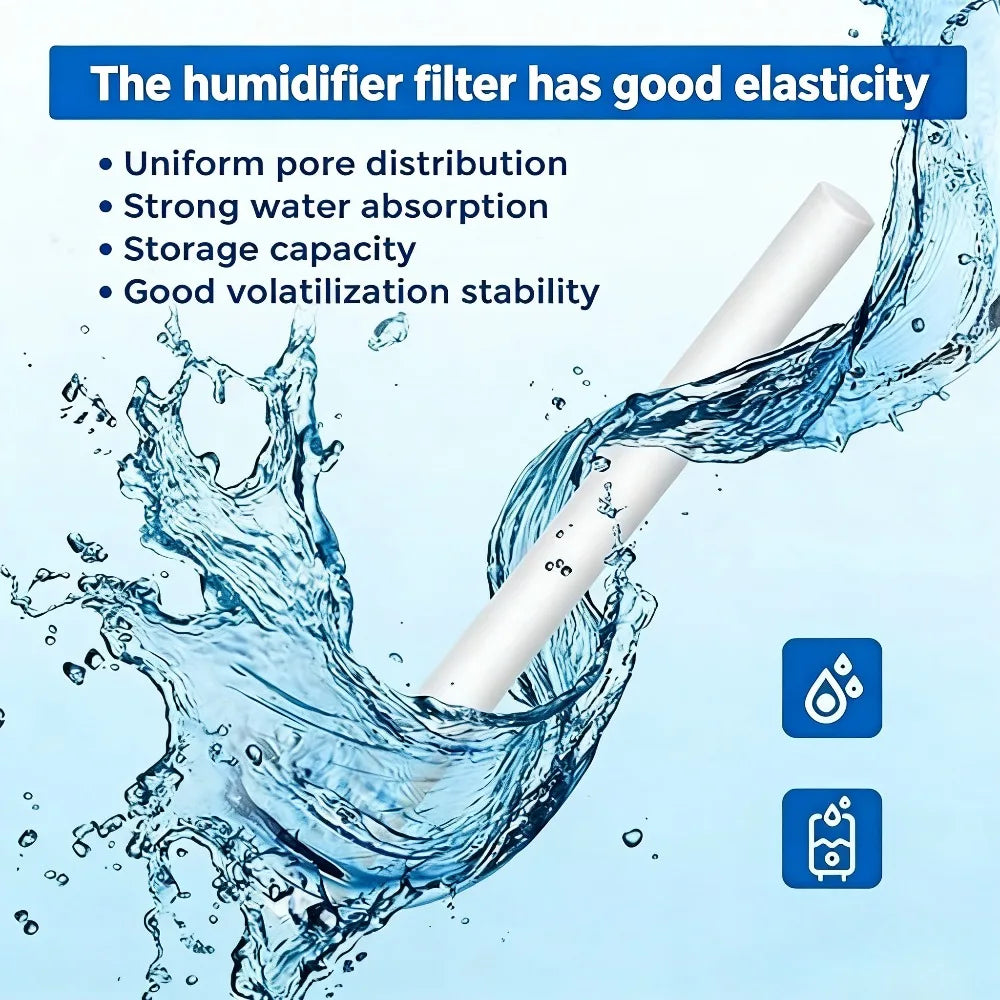 Filter Cotton Sticks for Humidifier | Replacement Wicks for USB Diffusers