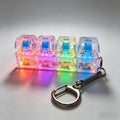 LED Keyboard Keychain Fidget Toy | Crystal Clicker for Stress Relief
