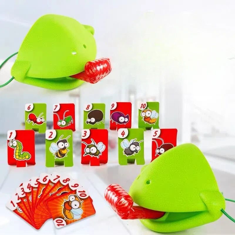 Frog Mouth Tongue Board Game | Greedy Snake Colorful Lizard Family Fun