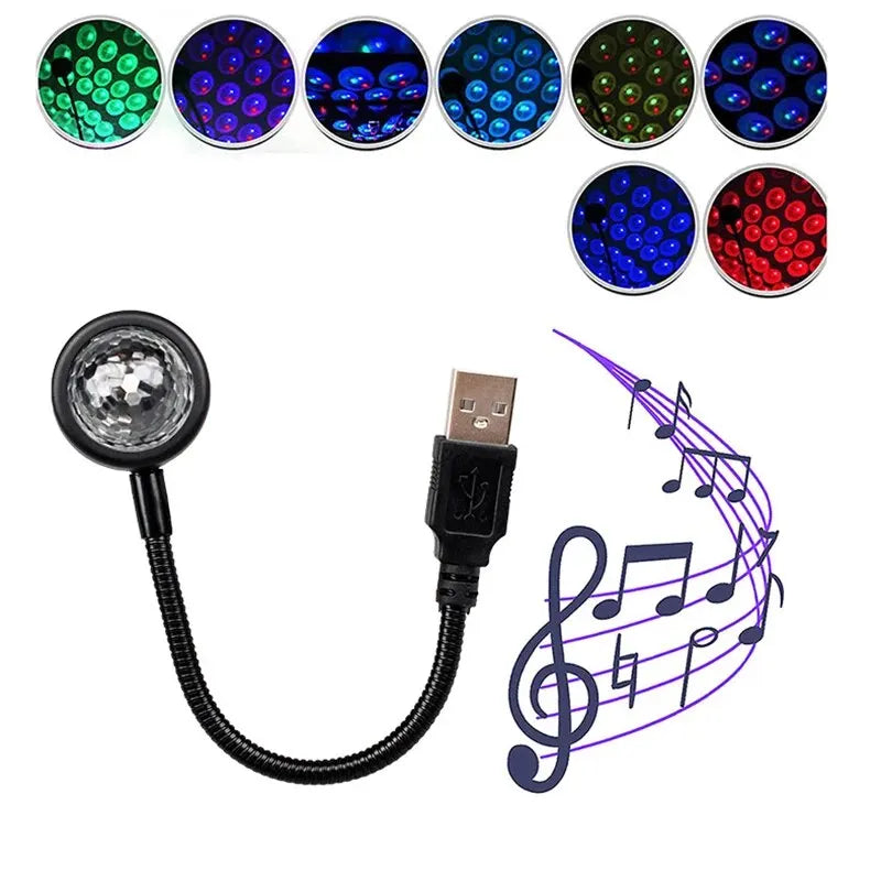 Voice Control Starry Sky Night Light | USB Powered Galaxy Projector