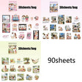 Cartoon PET Sticker Packs for DIY Crafts | 90-Piece Set