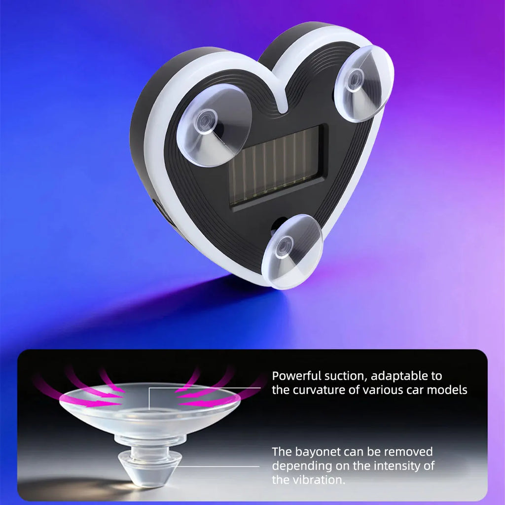 Solar Powered Heart Neon Light | Car Ambient LED Lamp