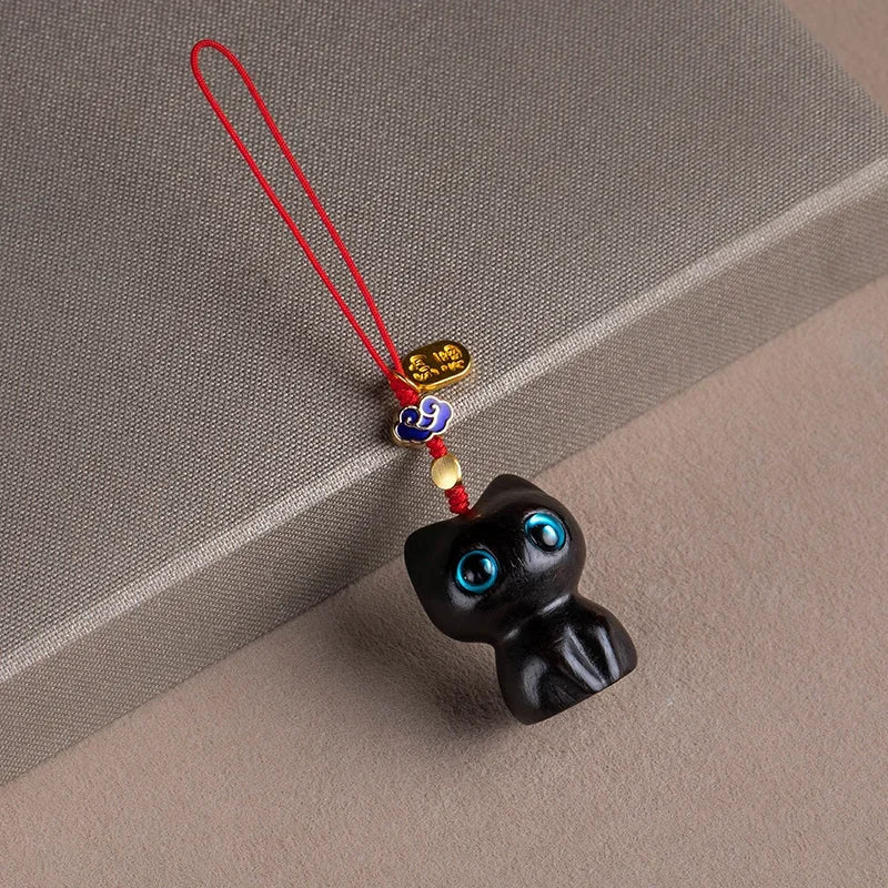 Sandalwood Scented Cat Keychain | Cute Phone Chain and Bag Pendant